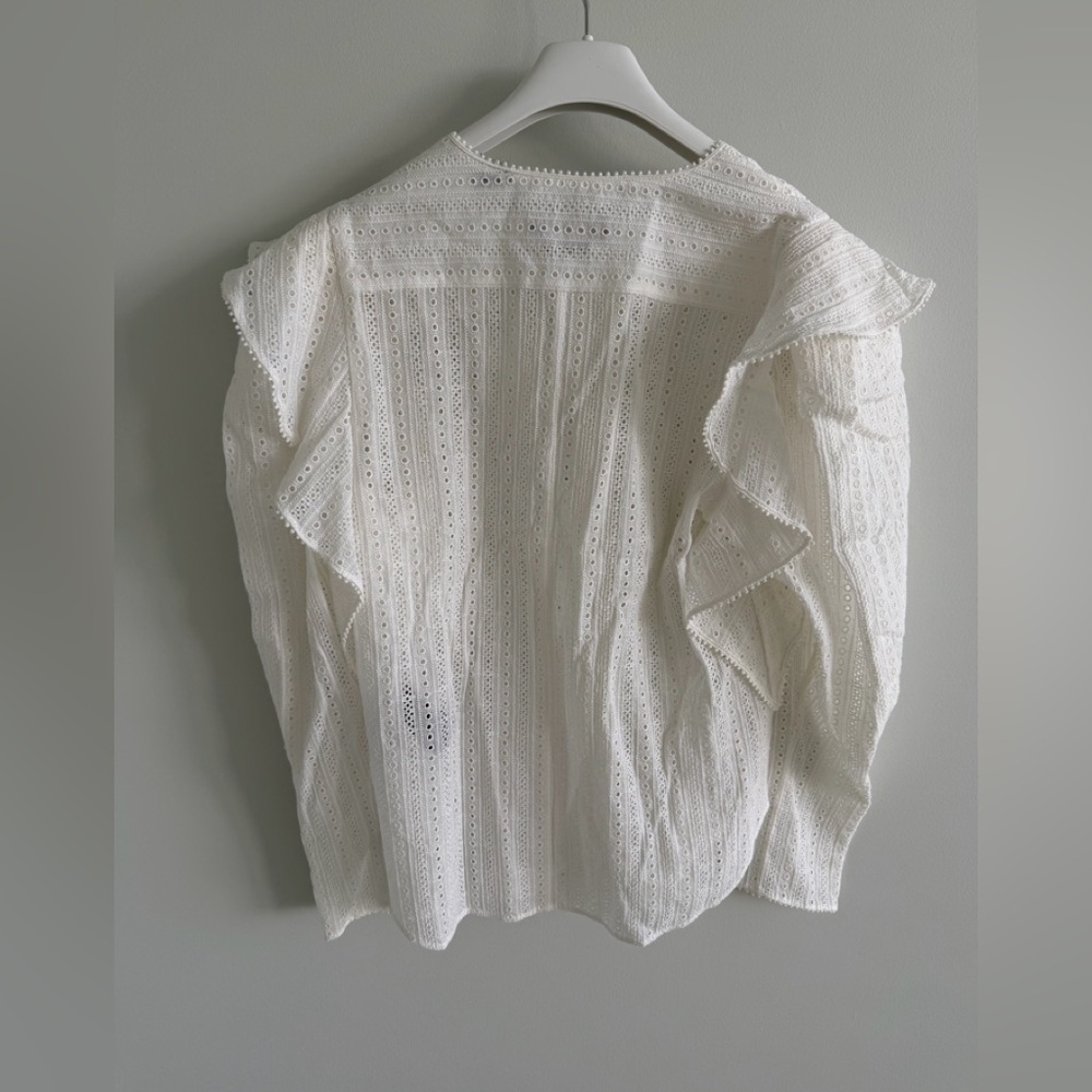 Isabel Marant broderie anglaise ruffle-trim blouse - Picture 5 of 7